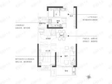 碧桂园·都荟名邸75㎡户型户型图