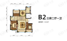 公园悦府3室2厅1卫户型图