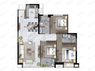 建发·山外山112平户型户型图