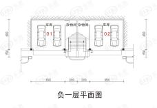 碧桂园豪园翠湖苑一街25号双拼别墅H31-c负一层户型图