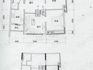 珠江壹號香格里拉国际公寓10座01/19单元户型图