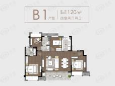 路劲璞玉澜岸4室2厅2卫户型图