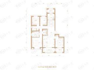 汇君城177平米户型户型图