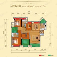 鹭金御公馆4室2厅2卫户型图