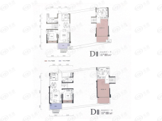 铜化弘宇嘉玺D户型户型图