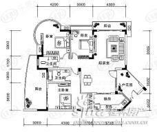 金地怡和东岸1#2#3#B户型户型图