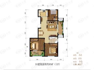 中洲半岛城邦D1户型图