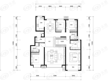 北京城建·督府壹号B户型户型图