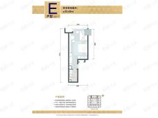 华鸿·金色纽约E户型户型图