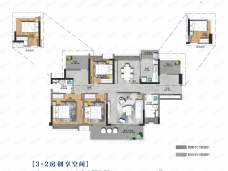 坚基风光里A-01户型户型图