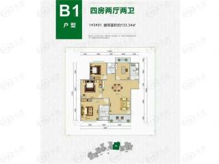 碧桂园四季假日B1户型户型图