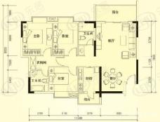 宝庆府邸·观园4室2厅2卫户型图