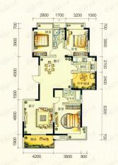 金地国际城金地国际城D户型经典完美B40、B41、B42高层138.65户型图