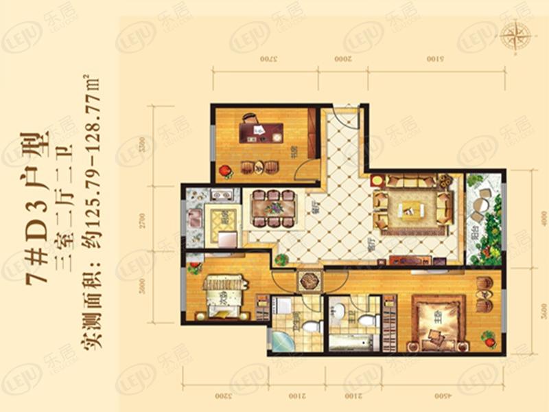 集宁维多利华府户型公布 户型面积72~171㎡