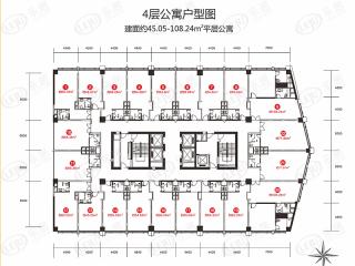 康乃馨国际老年生活示范城平层公寓户型图