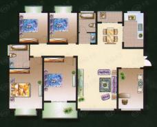 豫森时代新城5室2厅2卫户型图