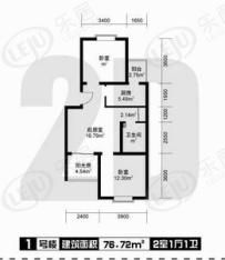 风和日丽78.72户型图