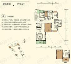 振业城上观4室2厅2卫户型图