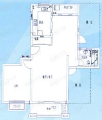 平阳苑1室2厅1卫户型图