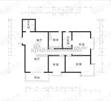 祥和名邸户型2三室两厅两卫120.96平米在售户型图