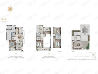 金地玖峯汇E2上叠户型户型图