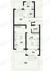 东上城3室2厅1卫户型图