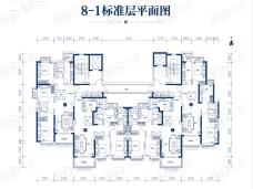 恒大龙庭8-1户型图