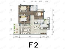 中粮珑悦锦云3室2厅2卫户型图