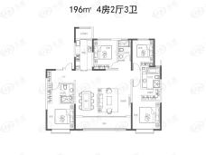 沣华熙城196㎡户型户型图