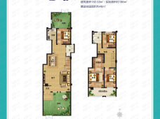 博泰美庐湾4室2厅2卫户型图