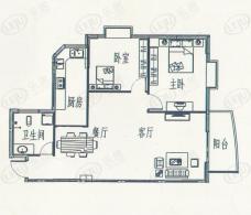 澳城2室2厅1卫户型图