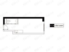 万科云城C1-3a户型-35㎡户型图