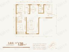 保利金香槟3室2厅2卫户型图