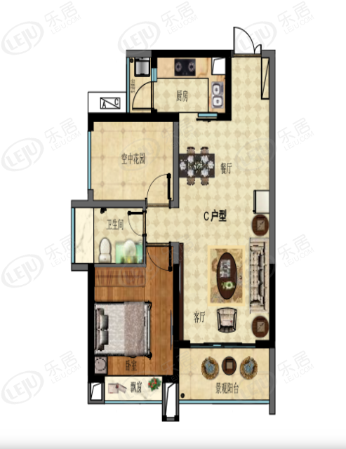 徐闻县旭阳·热带森林户型解密  68~133㎡约6000元/㎡