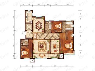 雅世·东岸国际三期怡然居192㎡户型户型图