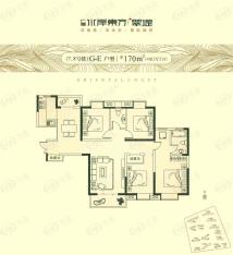 广厦水岸东方4室2厅2卫户型图