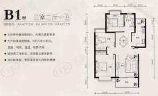 翠堤春晓房型: 三房;  面积段: 103 －119 平方米;户型图
