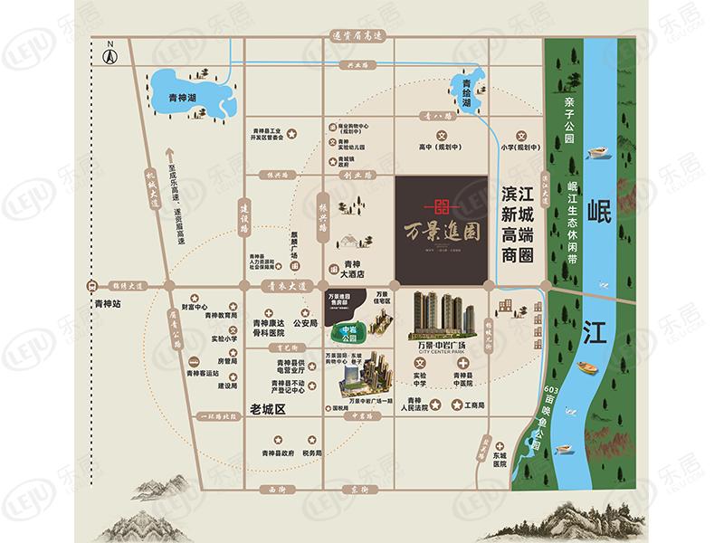 青神县青神万景進园，位于青神县青衣大道108号，价格大概在5800左右。