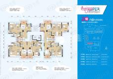 幸福天禧1\\2栋户型图户型图