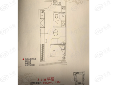 金轮峰华42平米平层户型户型图