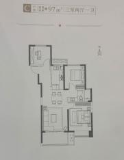 三迪锦雲府3室2厅1卫户型图