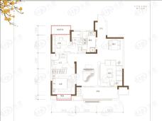 碧桂园新城十里春风3室2厅2卫户型图