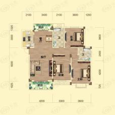 三清国际华城G 3室2厅2卫 118.21-131.84户型图