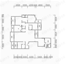 海珀兰轩12#楼标准层户型图3室2厅3卫1厨户型图