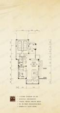 远洋城鎏金山V1a别墅（二层）户型图