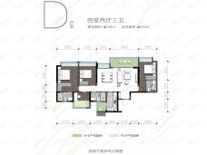 蓝光长岛国际社区D户型户型图