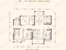 保利香槟国际4室2厅2卫户型图