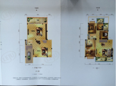 成都合院公园里F1洋房户型户型图