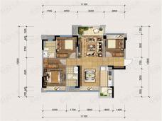 蓝光·雍锦湾珑月府户型户型图