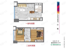 九江徽商商务中心3室2厅1卫户型图